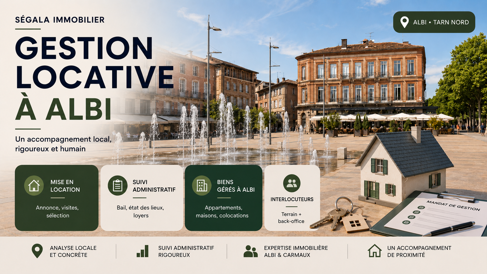 Gestion locative à Albi avec Ségala Immobilier